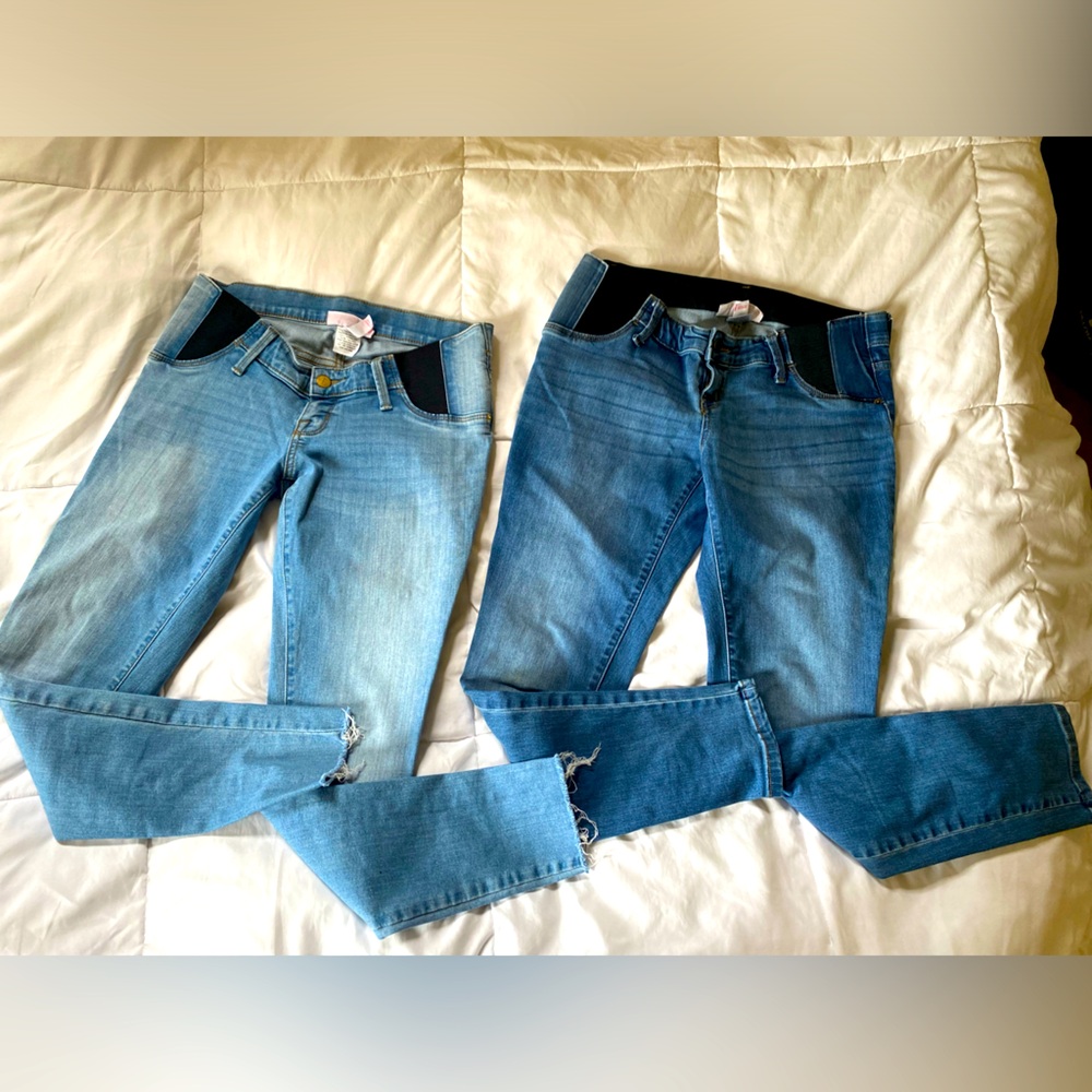 Isabel Maternity 2 pairs of  Jeggings sz 2 & 4